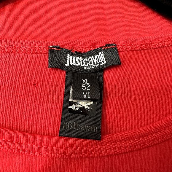 Just Cavalli Beachwear Red Palm Tree Tee - Picture 6 of 10